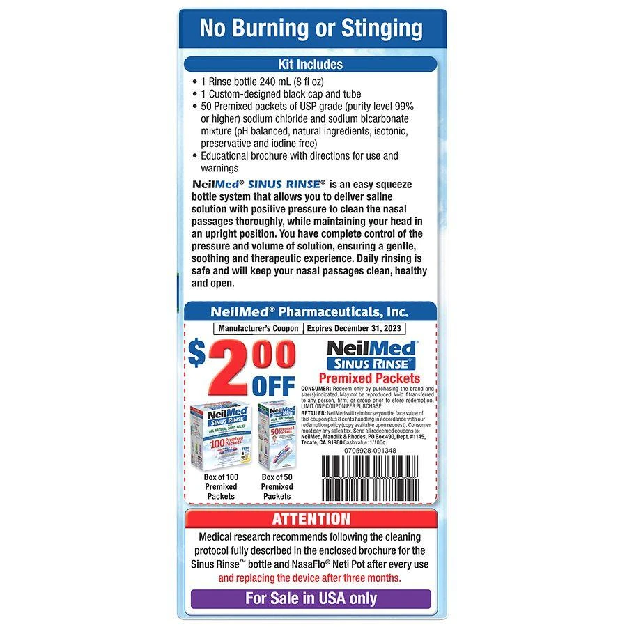 NeilMed Sinus Rinse Kit 3