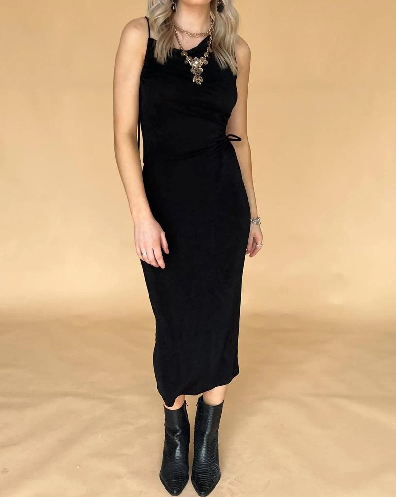 brown midi formal dress Brown Polka Dot Drop Waist Midi Dress