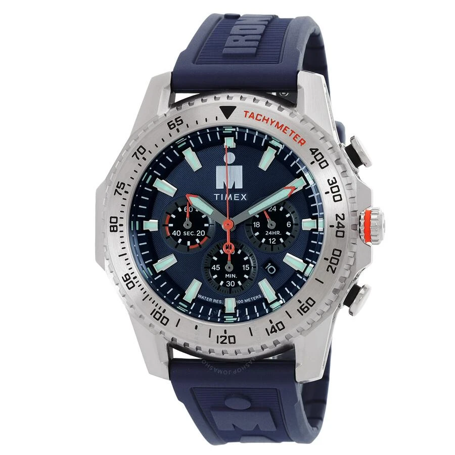 Timex Ironman Adrenaline Chronograph Quartz Blue Dial Men's Watch TW2W55500 1