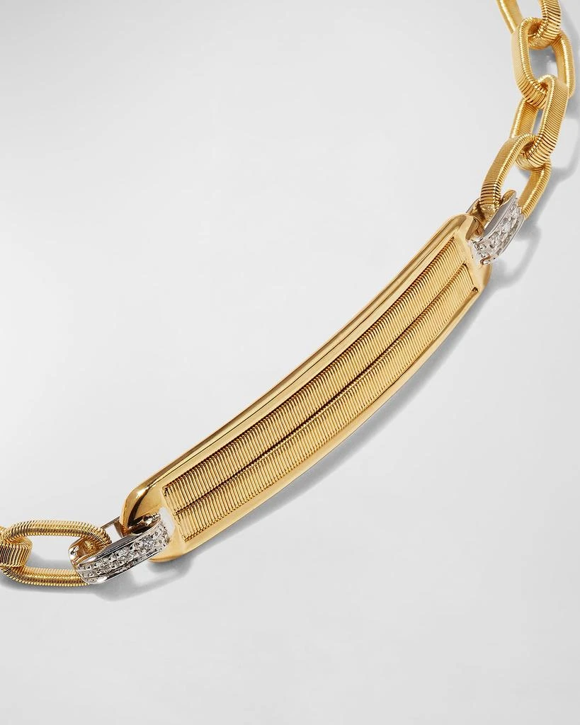 Marco Bicego Uomo 18K Yellow Gold Bracelet with Diamonds 3