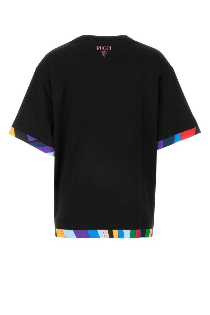 EMILIO PUCCI Emilio Pucci Pattern-Printed Trim Crewneck T-Shirt 2
