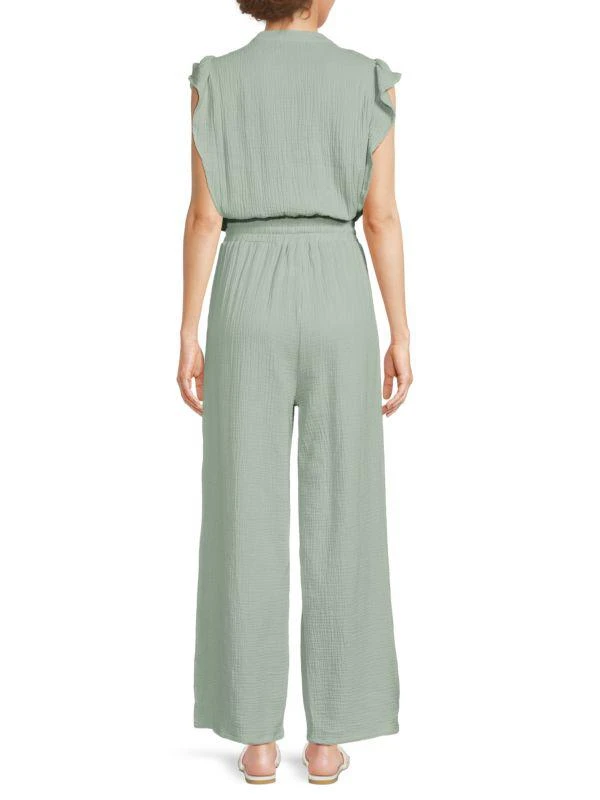 Saks Fifth Avenue Frill Trim Drawstring Jumpsuit 2