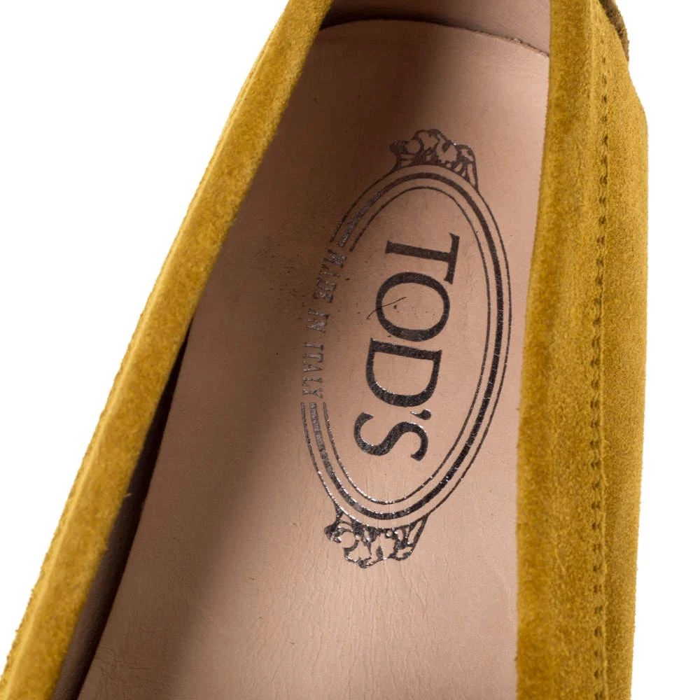 Tod's Tod's Yellow Suede Penny Loafers Size 39.5 7