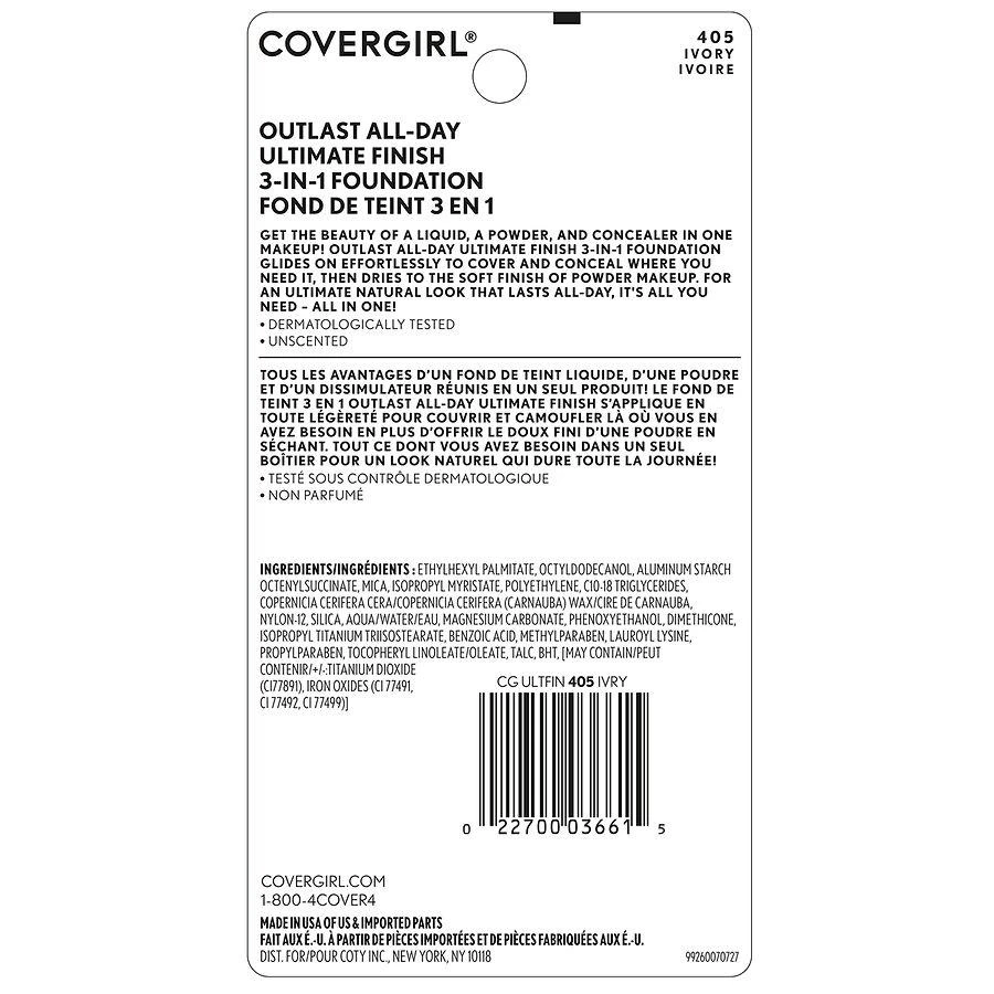 Covergirl Outlast 3 in 1 Liquid Powder Makeup 3