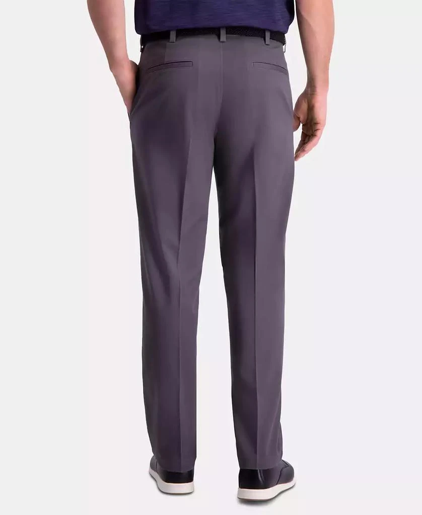 Haggar Men's Premium Comfort Khaki Classic-Fit 2-Way Stretch Wrinkle Resistant Flat Front Stretch Casual Pants 5