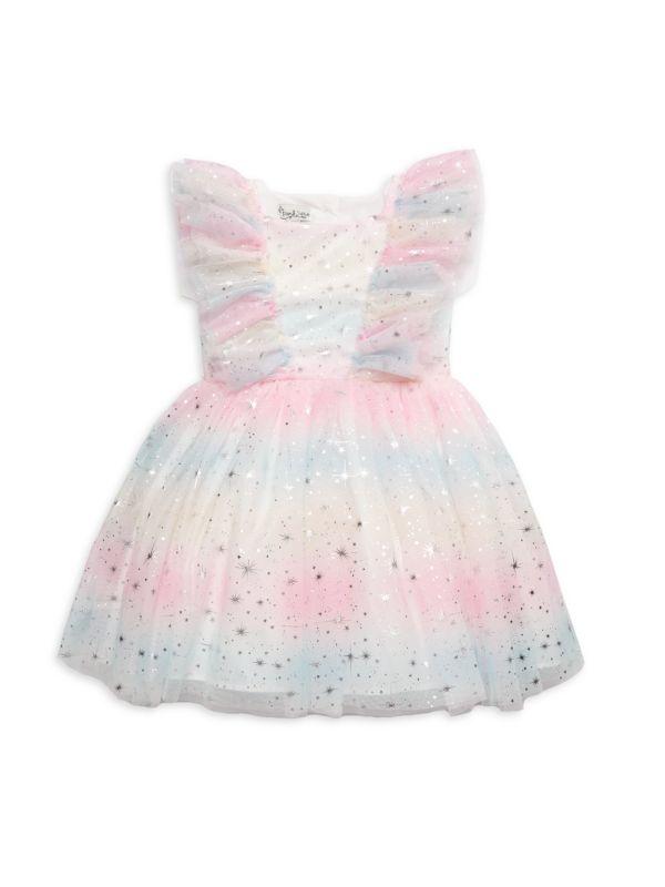 Pippa & Julie Baby Girl's & Little Girl's Victoria Embellished Ruffle Tulle Dress