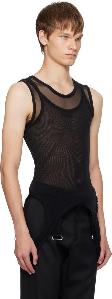トップス OVERNEATH Garter Tank 072 (Black OVERNEATH+THENIME 別注 GARTET TANK 072 RIB：タンクトップ（Tシャツ