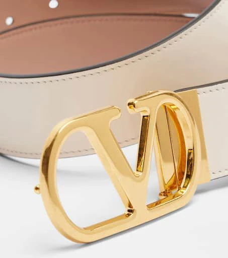 Valentino VLogo reversible leather belt 3