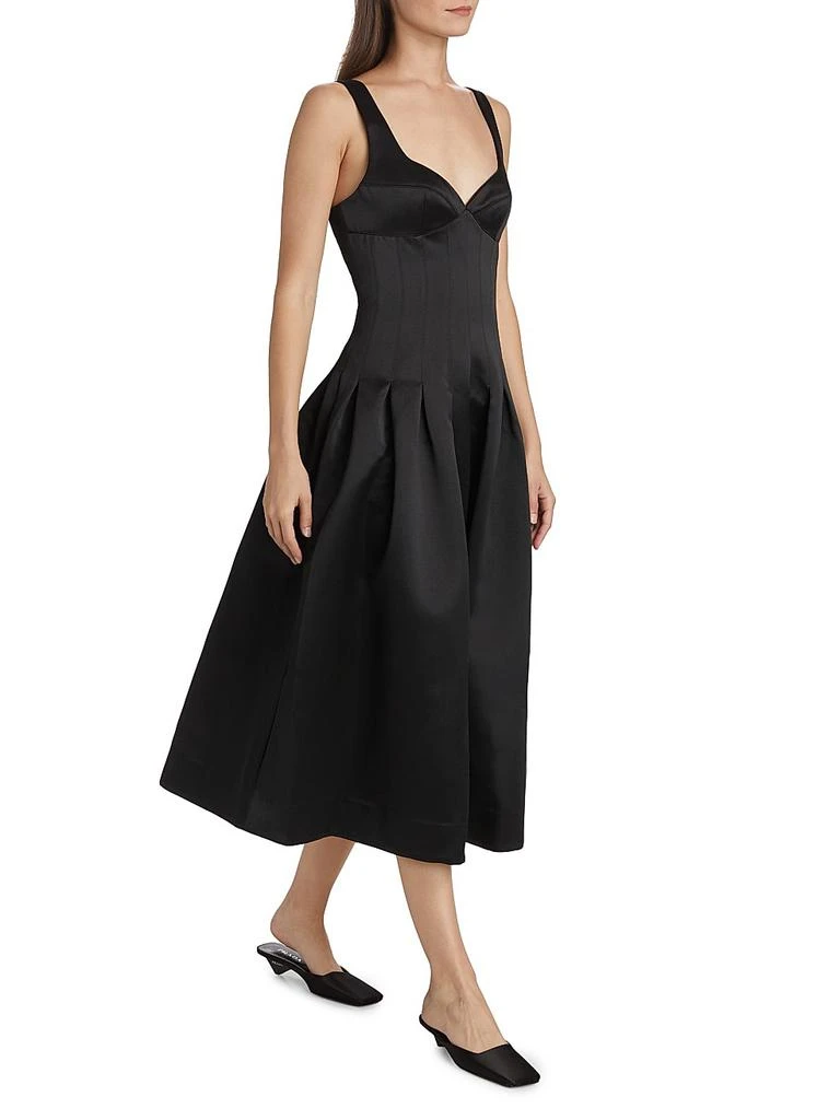 slim fit dress slacks Black Sweetheart Corset Midi Dress Black / S main image 1