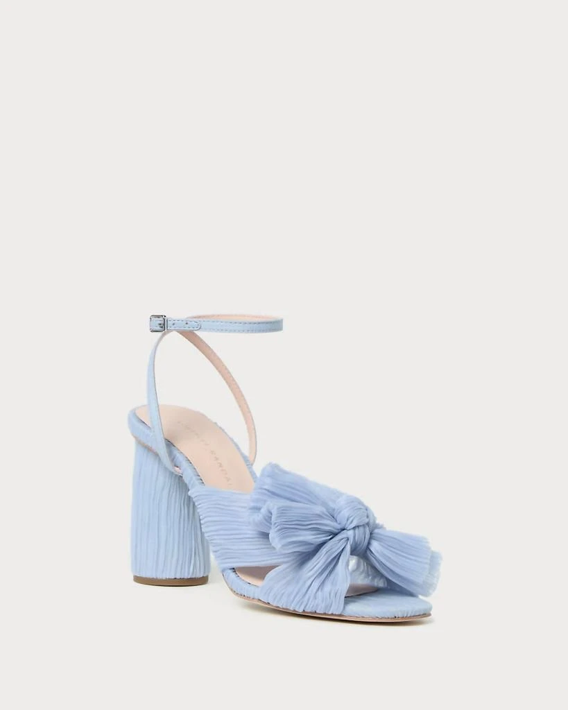 Loeffler Randall Women's Camellia Pleated Bow Heels In Blue 1