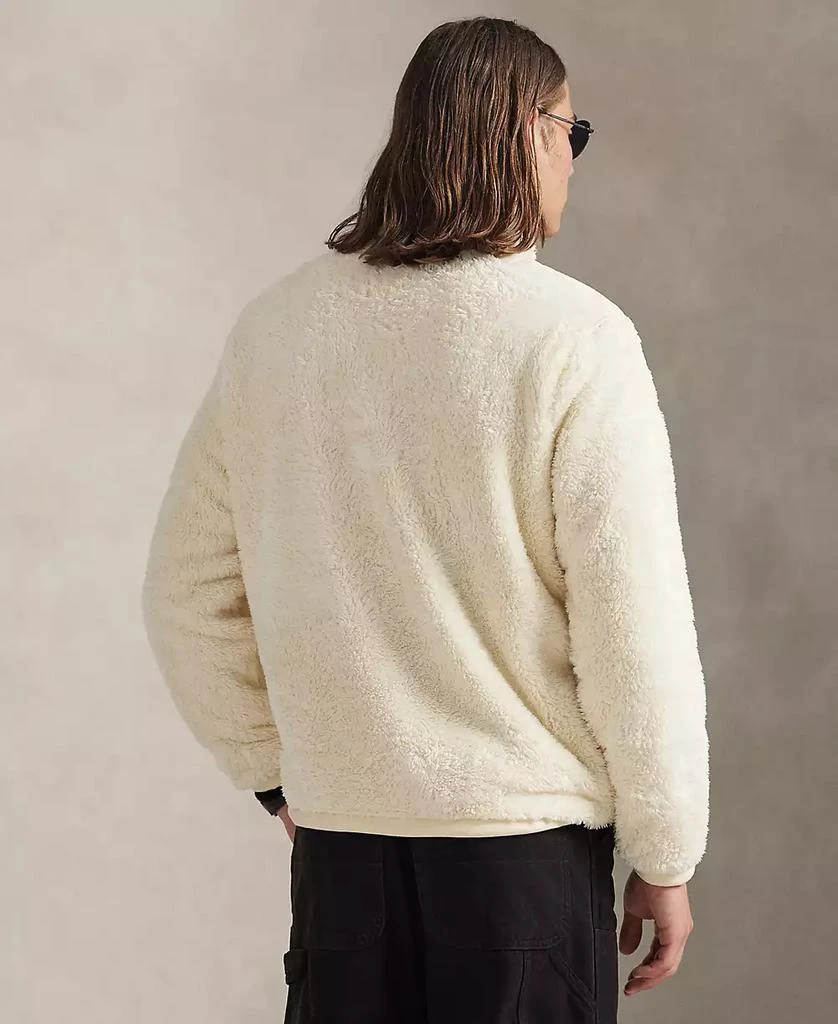 Ralph Lauren Men's Long Sleeve Curly Pile Fleece Jacket 4