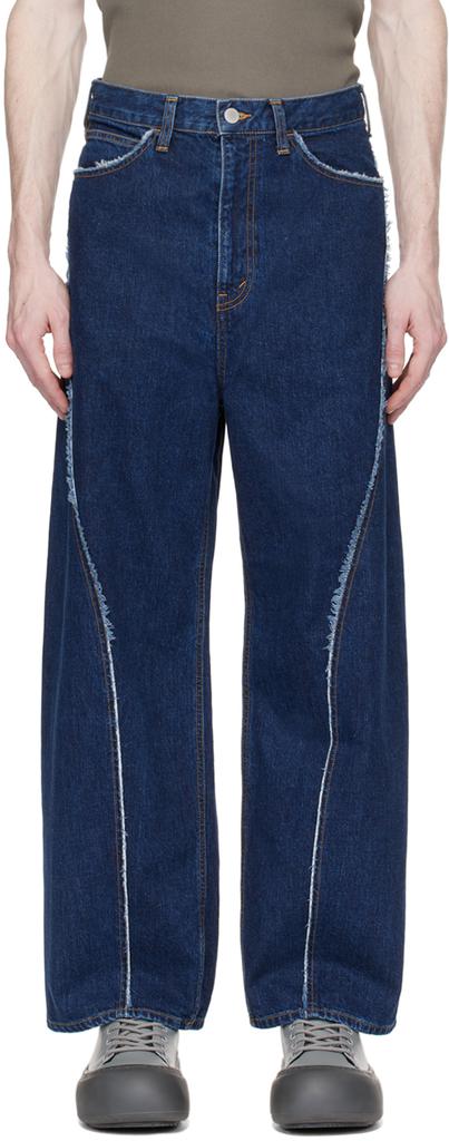 JieDa Indigo Used Jeans