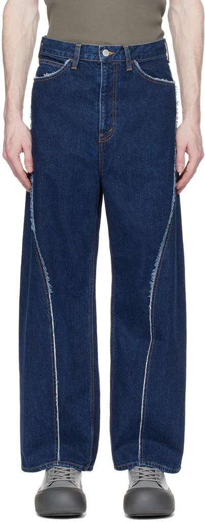 JieDa Indigo Used Jeans 1
