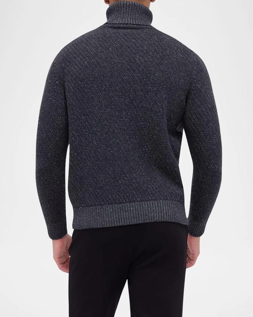 BUGATCHI Men's Patchwork Knit Turtleneck 3