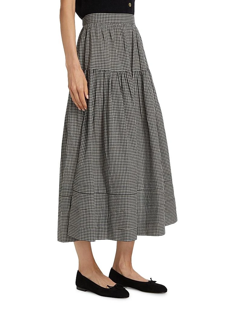 DÔEN Sebastiane Gingham Maxi Skirt 4