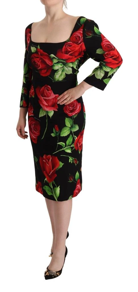 Elegant Floral Print Silk Sheath Women's Dress  On Sale Now with Up to 52%  Off | Discover Exclusive Deals & Savings at BeyondStyle  Authentic Dolce &  Gabbana women|clothing|dresses with Limited-Time