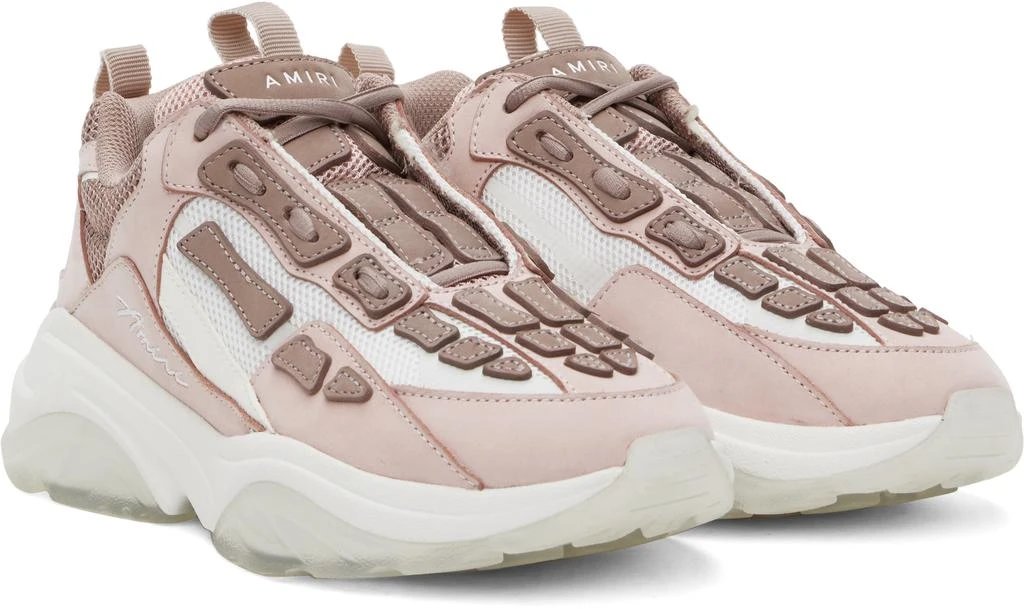 AMIRI White & Pink Bone Runner Sneakers 4