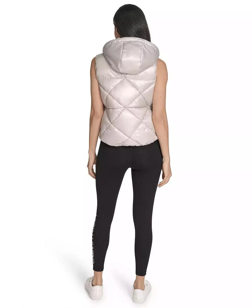 Calvin Klein Women's Performance Diamond Quilt Hooded Puffer Vest 5
