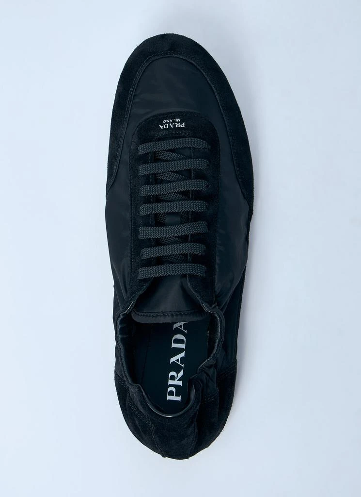 Prada Collapse Re-Nylon And Suede Sneakers 6