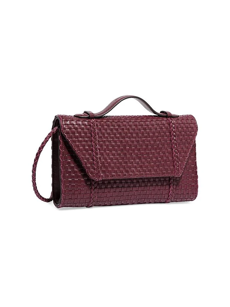 Aimee Kestenberg Chelsea Leather Woven Convertible Clutch 3