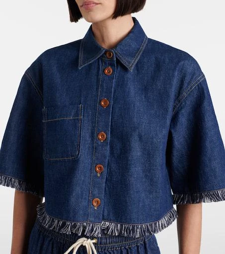 Zimmermann Rhiannon fringed denim shirt 4