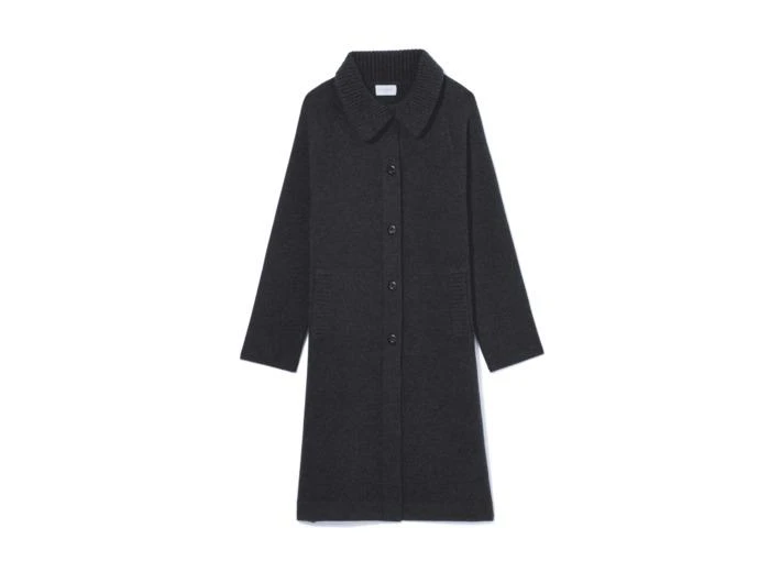 Eric Bompard Manteau milano col côtes anglaise - Femme - ANTHRACITE 1