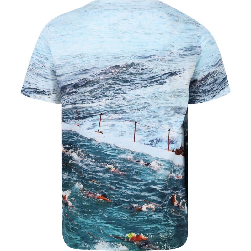 Desigual Sea and swimmers t shirt in blue