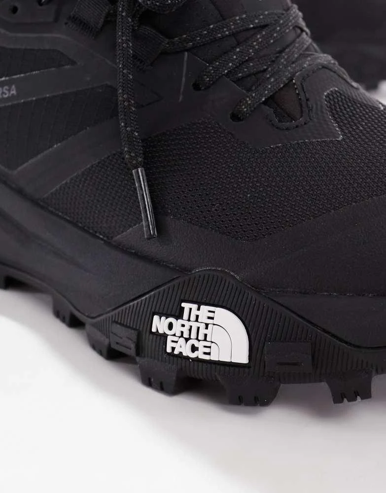The North Face The North Face Offtrail versa trail running shoes in black and white 4