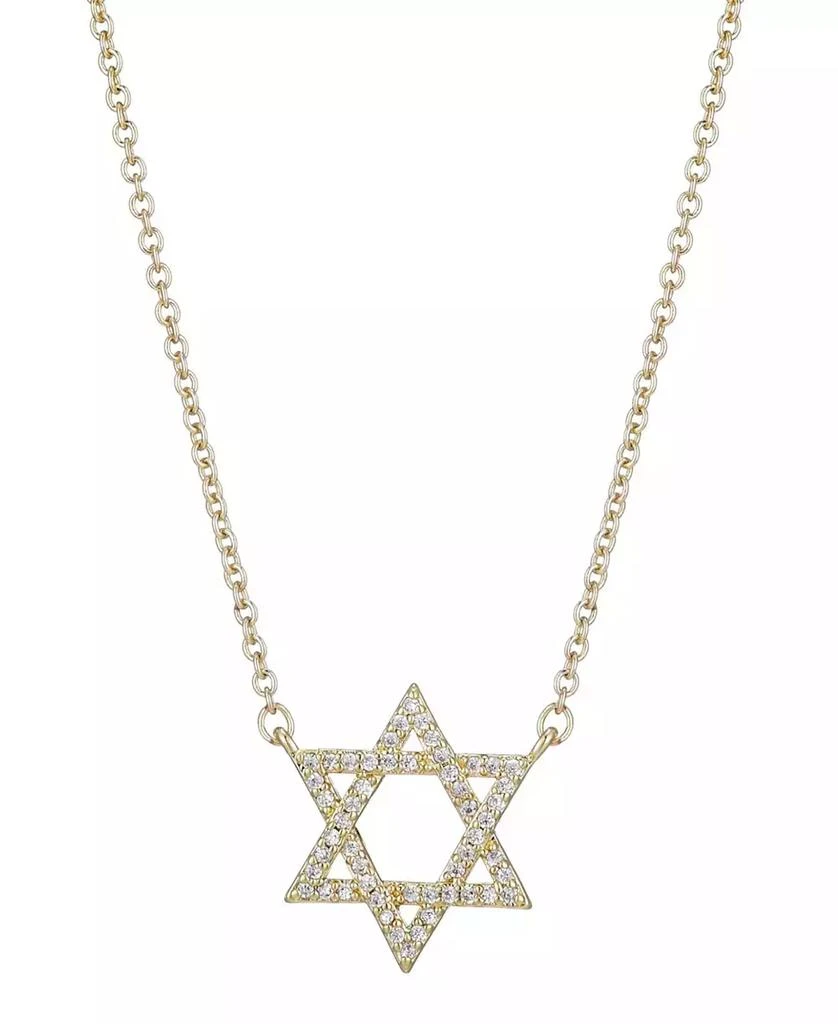 ADORNIA Gold CZ Star of David Necklace