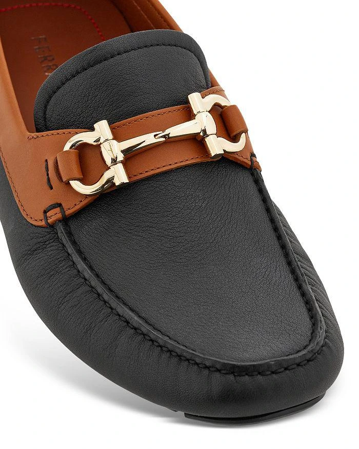 Salvatore Ferragamo Men's Gancini Leather Drivers 6