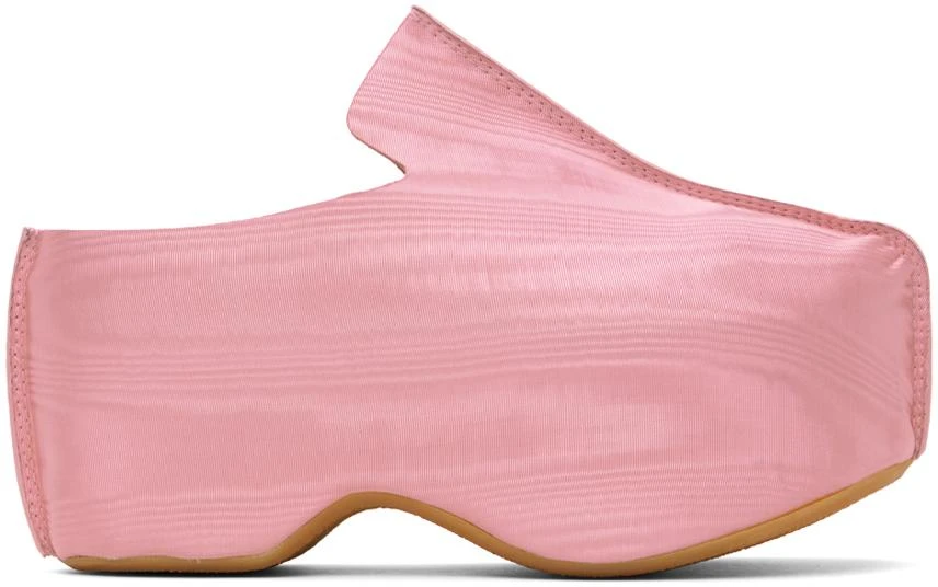 JW Anderson Pink Moiré Platform Clogs