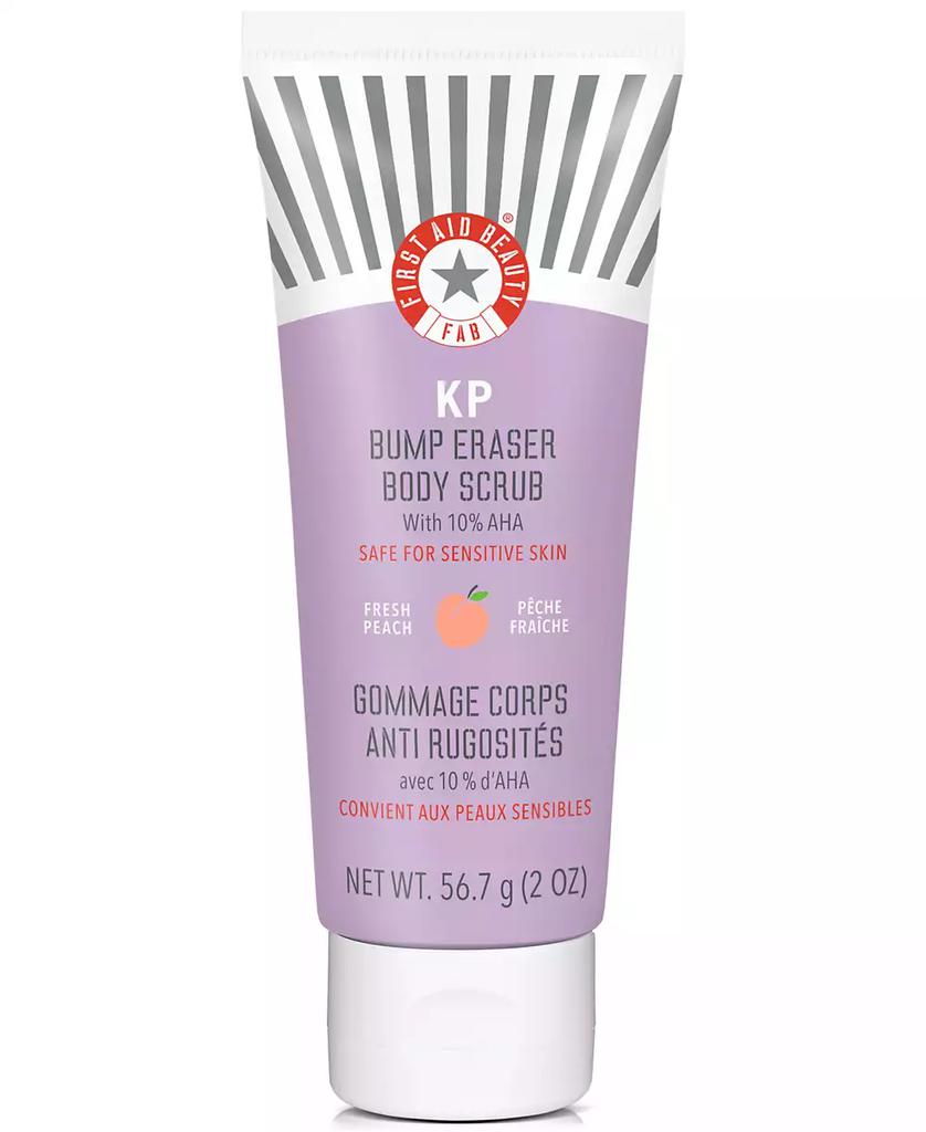 First Aid Beauty KP Bump Eraser Body Scrub With 10% AHA - Peach, 2 oz.