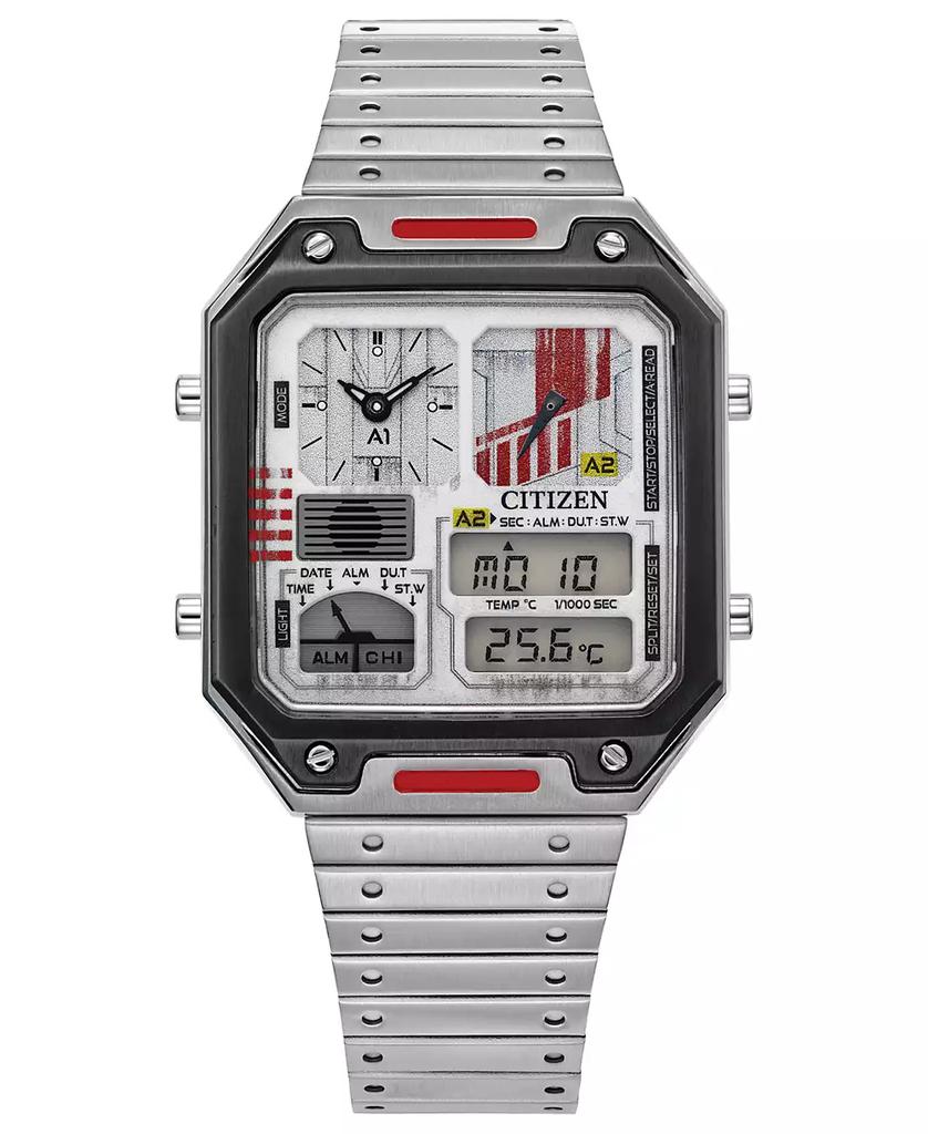 Citizen Men
s Star Wars Rebel Pilot Ana-Digi Stainless Steel Bracelet Watch 33mm