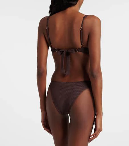 MELISSA ODABASH Noto ribbed-knit bikini bottoms 3