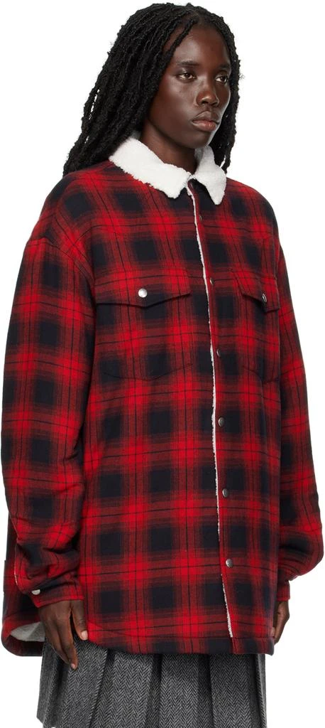 We11done Red Check Jacket 2