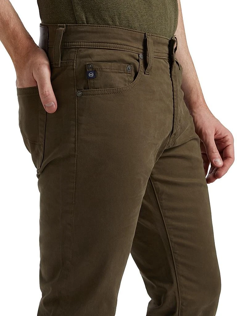 AG Jeans Tellis Cotton Straight-Leg Slim-Fit Pants 6