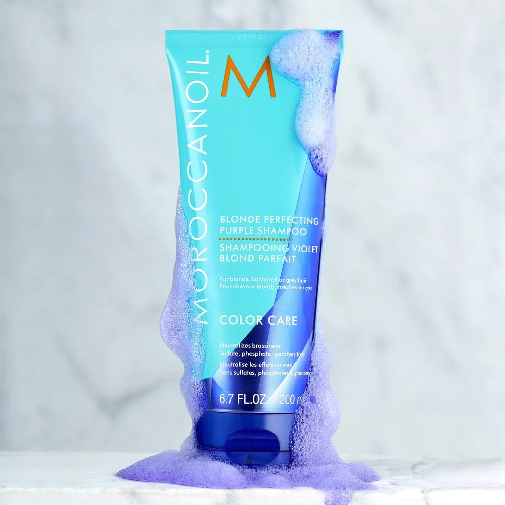 Moroccanoil Blonde Perfecting Purple Shampoo 4