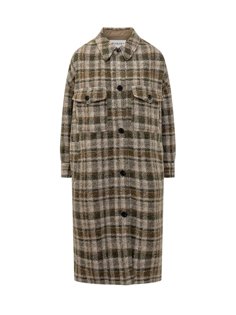 Isabel Marant Étoile Isabel Marant Étoile Long-Sleeved Checked Coat 1