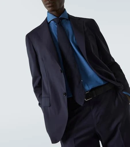Thom Sweeney Cotton chambray shirt 5
