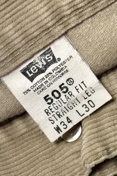 Levi's Vintage 1990’s Levi’s 505 Khaki Corduroy Pants