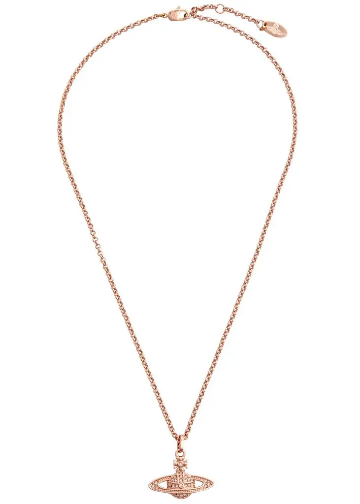Vivienne Westwood Mini Bas Relief embellished orb necklace 1