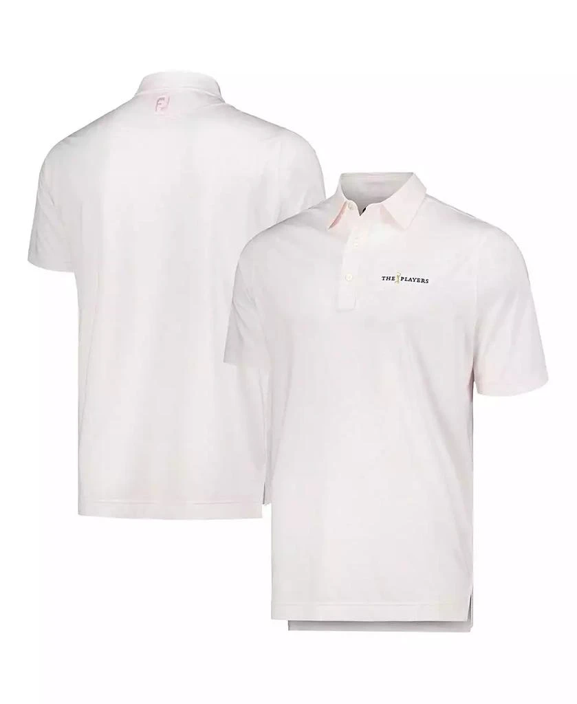 FootJoy Men's Light Pink The Players Painted Floral Lisle ProDry Polo 1