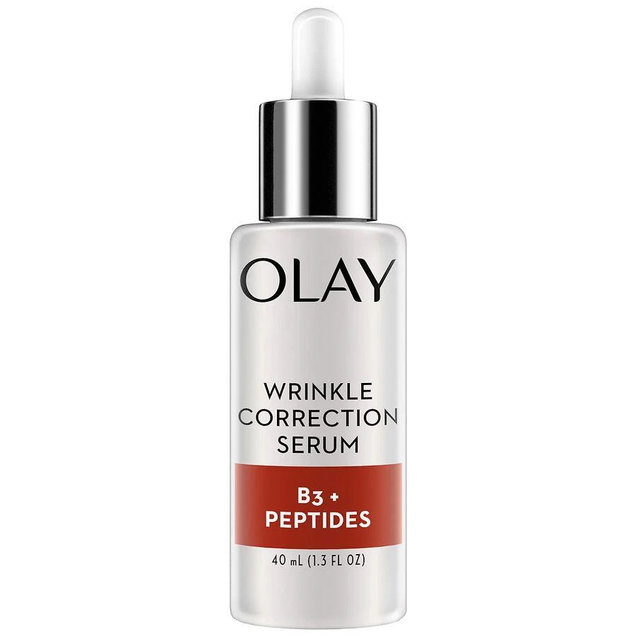 Olay Wrinkle Correction Serum with Vitamin B3+ Collagen Peptides Fragrance Free 1