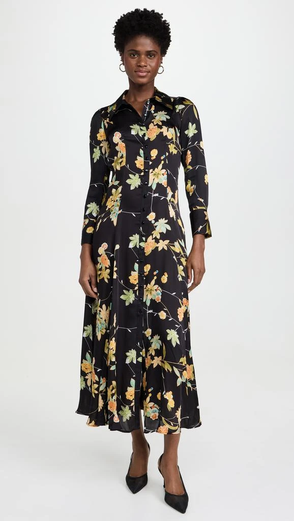 BYTIMO Satin Button Down Dress 6