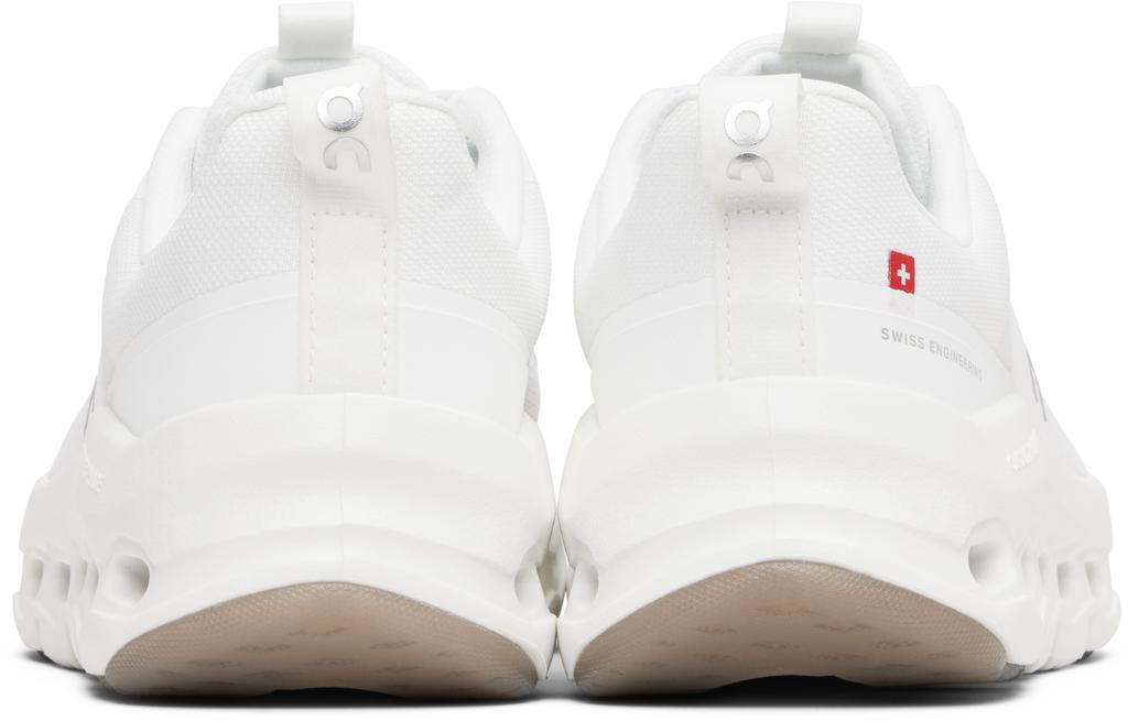 On Big Kids White Cloudleap Sneakers