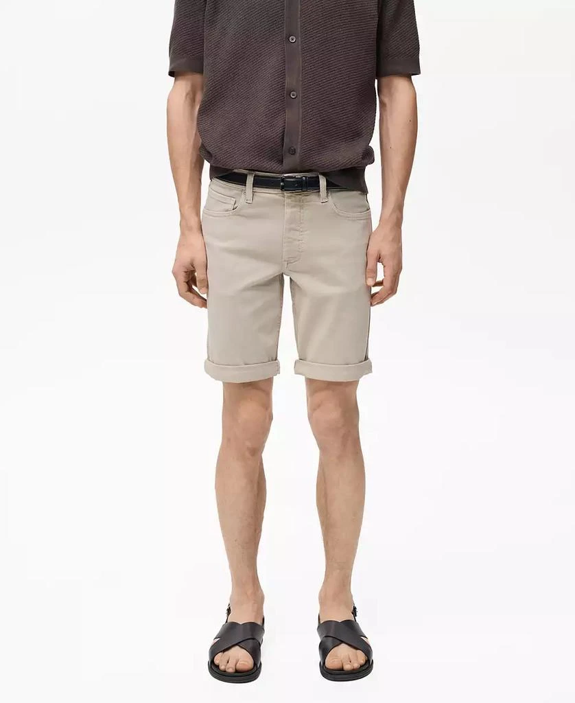Mango Men's Slim-Fit Cotton Bermuda Shorts 1