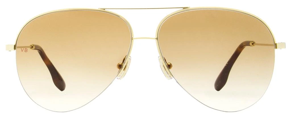 Victoria Beckham Victoria Beckham Women's Aviator Sunglasses VB90S 702 Gold/Havana 62mm 2