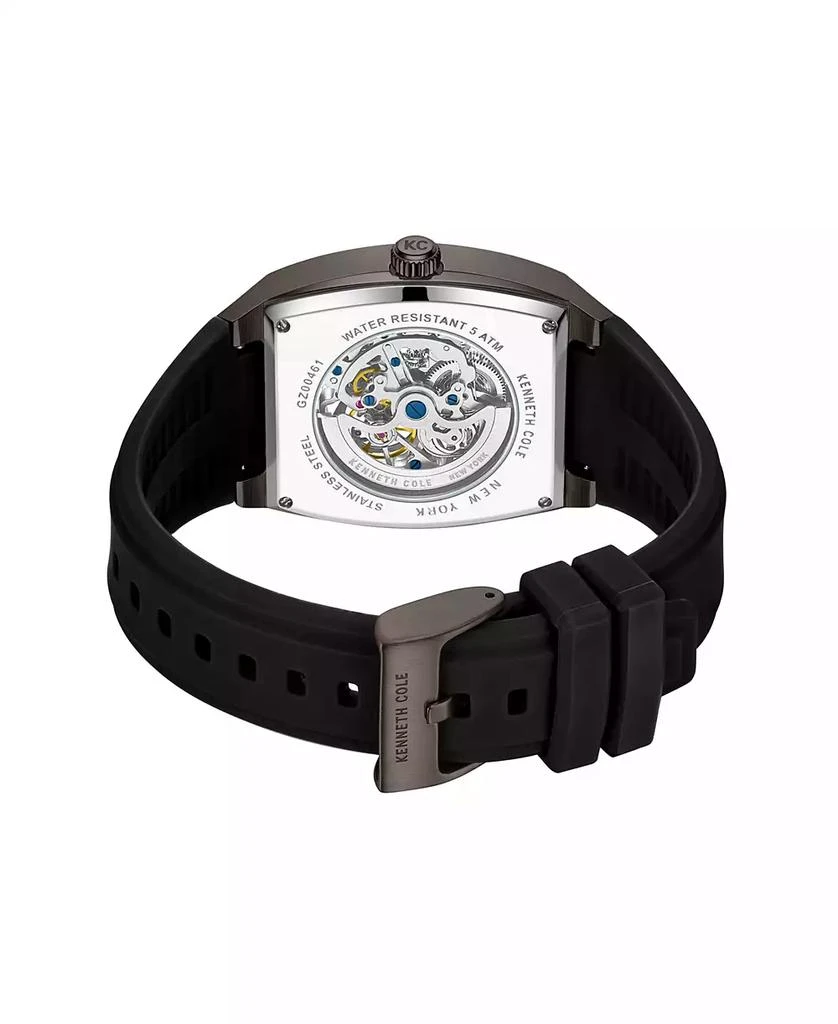 Kenneth Cole Men's Automatic Black Silicone Watch 40MM 3