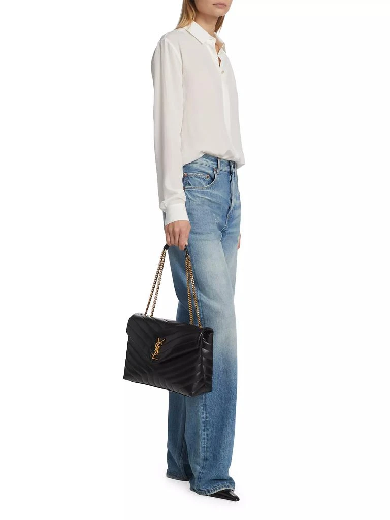 Yves Saint Laurent Loulou Medium Shoulder Bag in Quilted Leather 2