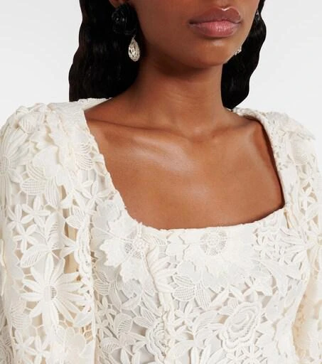 rotate bridal floral appliqu midi dress ROTATE BIRGER CHRISTENSEN, Bridal floral-appliqu midi dress Wedding Dress  Save 53%